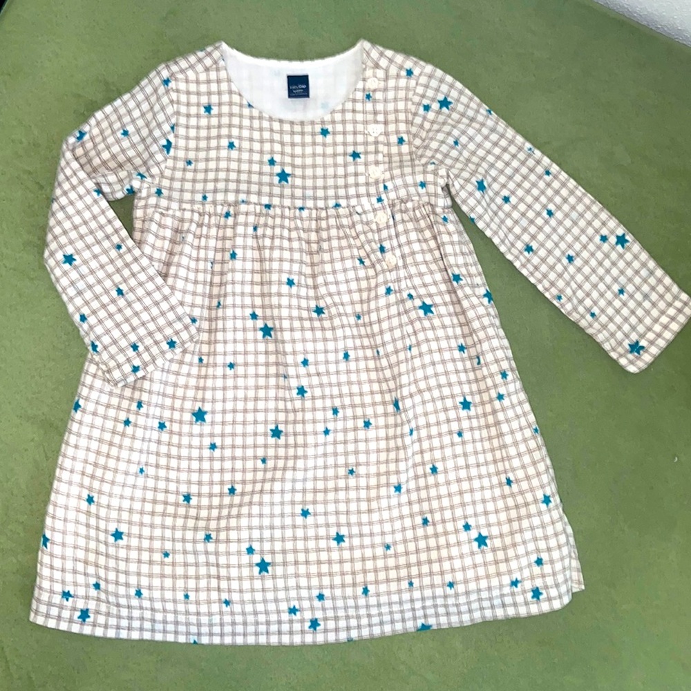 Gap Plaid & Star Dress - 3T